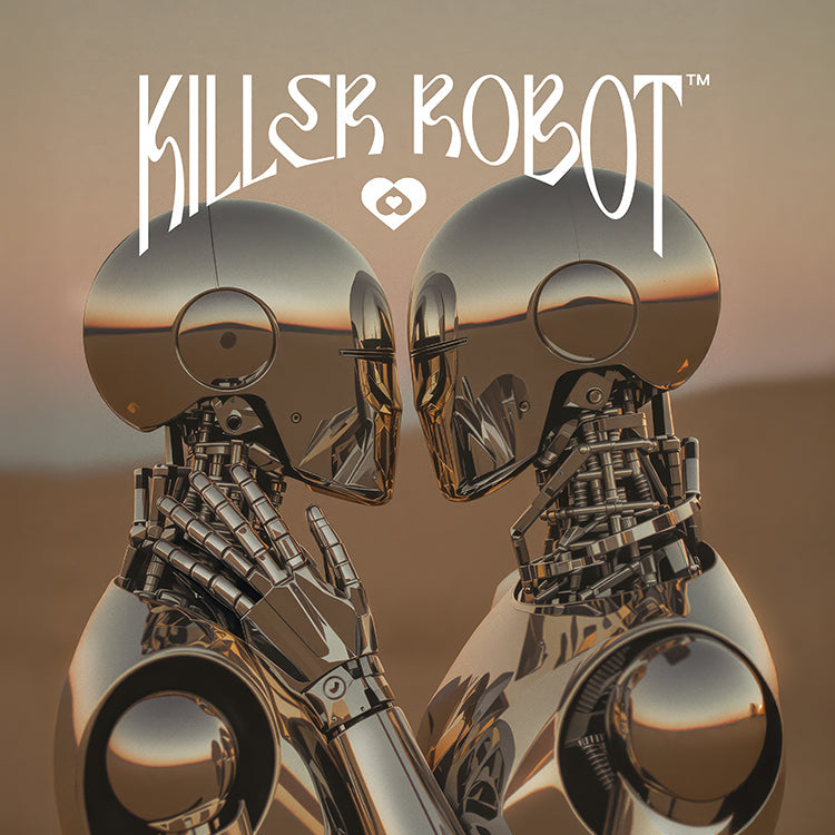 Killer Robot Love Unisex garment-dyed heavyweight t-shirt